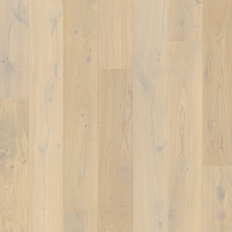 Natural Oak Stained Timber Flooring Arctic White
